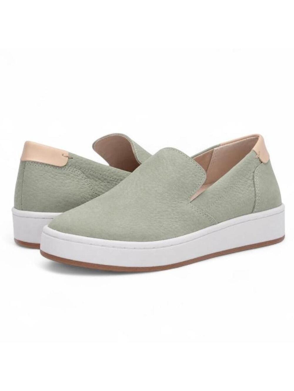 Lucky Brand Hadie Mint Green Suede Slip-On Sneakers